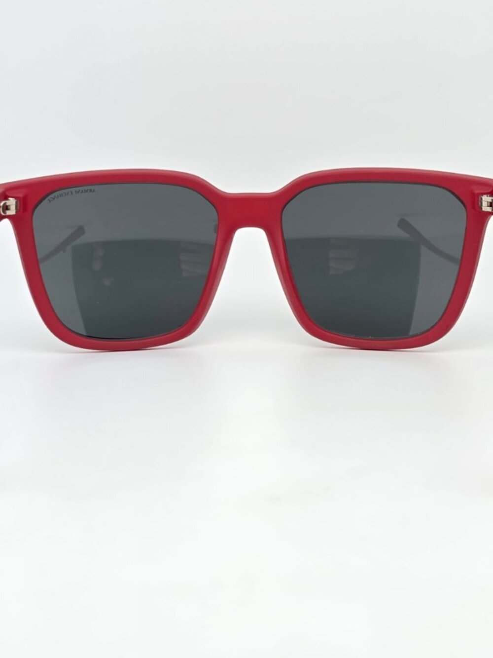 Armani Exchange AX4108S 827487 Red Frame Grey Lens Sunglasses w Case Brazil 57mm - Picture 5 of 15